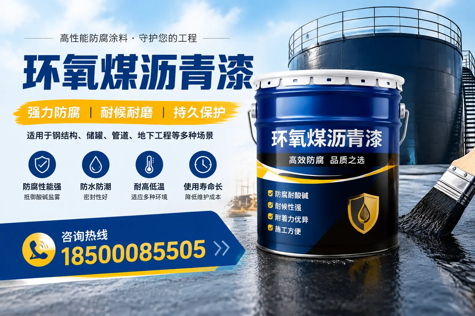 环氧煤沥青漆在工业中的应用,阜新企业的选择